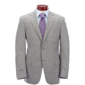 Hart Schaffner Marx Grey Sharkskin Blazer Size 48R